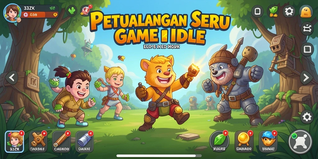 Tampilan gameplay 33ZK yang menarik dalam genre Idle.