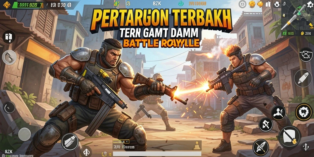 Screenshot gameplay yang menunjukkan aksi seru di 8ZK.