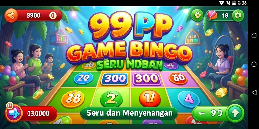 Tampilan gameplay seru aplikasi Bingo 99RP.
