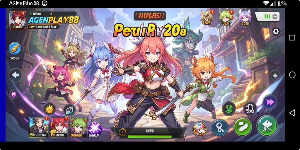 Tampilan gameplay menarik dari AGENPLAY88 dengan karakter anime ikonik.