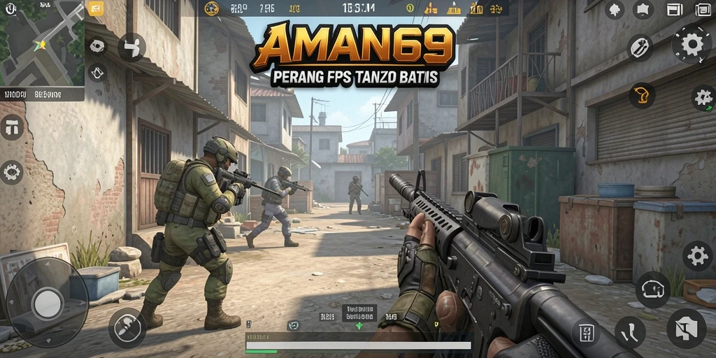 Tampilan gameplay seru dan mendebarkan dari AMAN69.