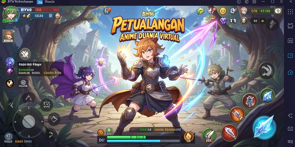 Tampilan gameplay BTV168 yang menakjubkan dan penuh warna.