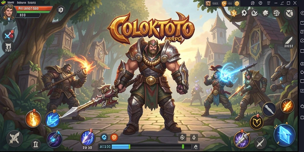 Tangkapan layar dari gameplay COLOKTOTO menunjukkan aksi seru dalam pertempuran ARPG.