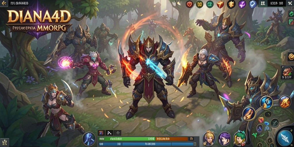 Tangkapan layar gameplay epik DIANA4D dengan karakter beraksi.