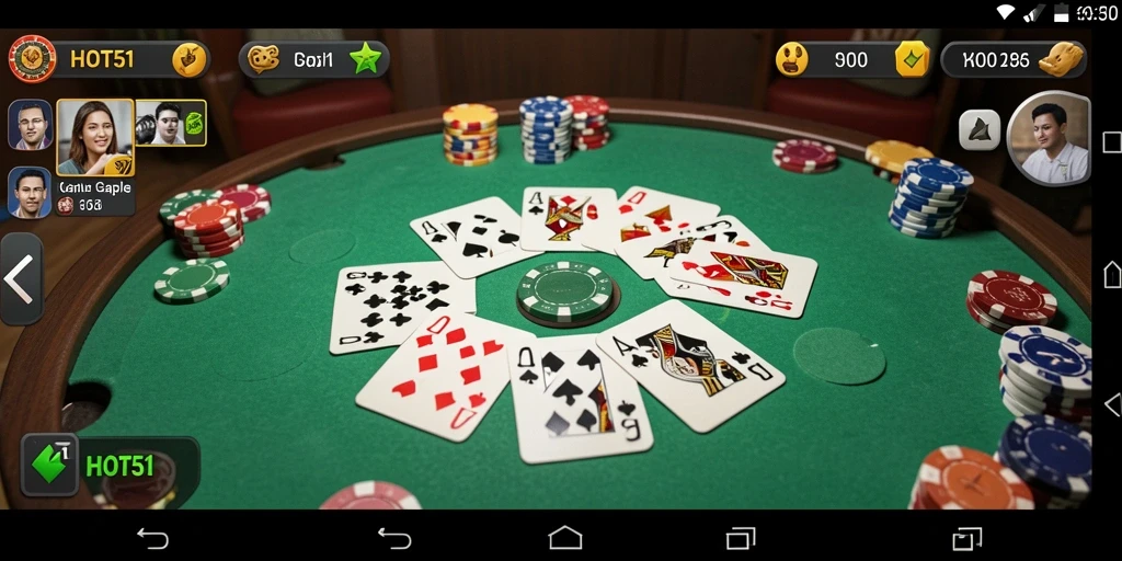 Tampilan gameplay seru dalam HOT51 dengan pemain bersaing.