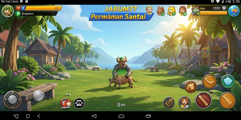 Tangkapan layar gameplay JARUM77 yang menarik dan penuh warna.