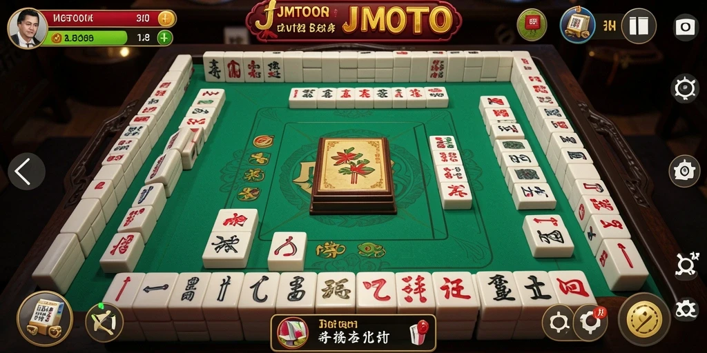 Screenshot utama JMTOTO menampilkan gameplay seru Mahjong.