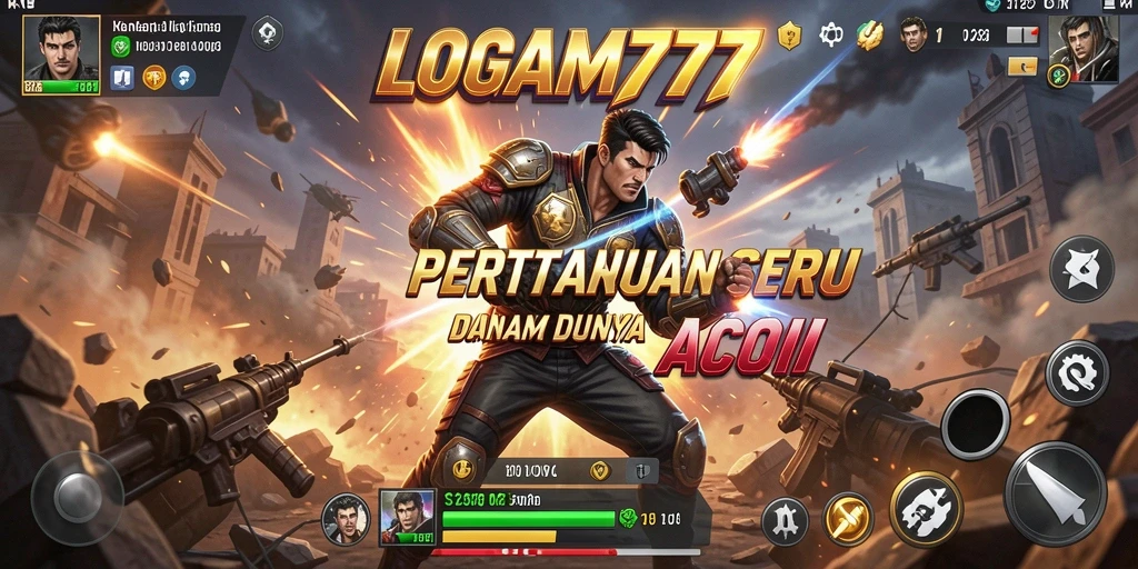 Screenshot LOGAM777 menampilkan aksi pertarungan yang mendebarkan.