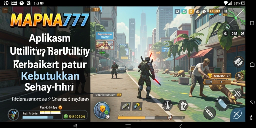 Screenshot utama MAPNA777 menampilkan antarmuka aplikasi Utility yang intuitif.