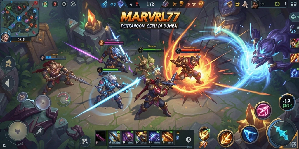 Gameplay seru dan strategi mendebarkan di MARVRL77.