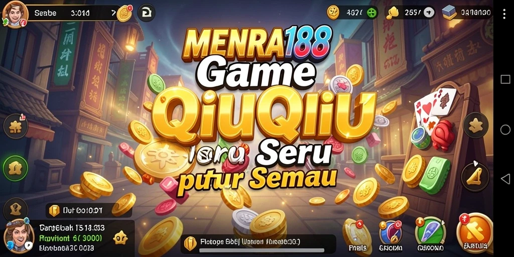Screenshot MENARA188 menampilkan aksi seru permainan QiuQiu.