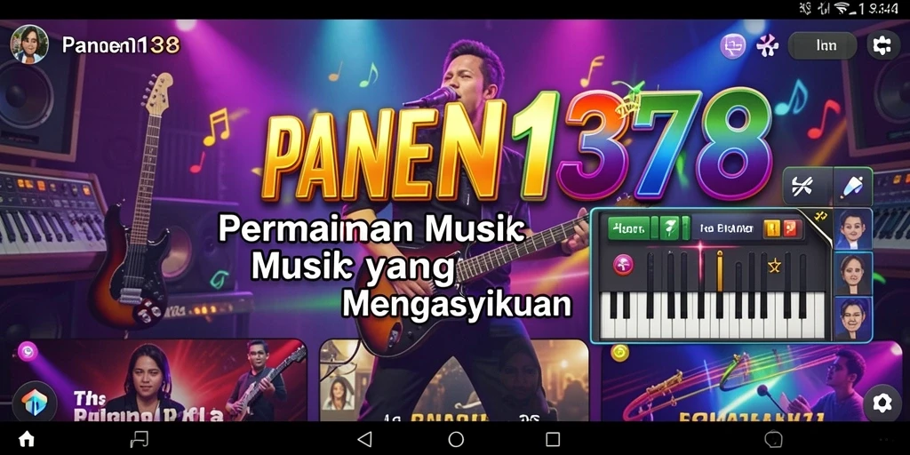 Screenshot gameplay PANEN138 menampilkan keseruan bermain musik.