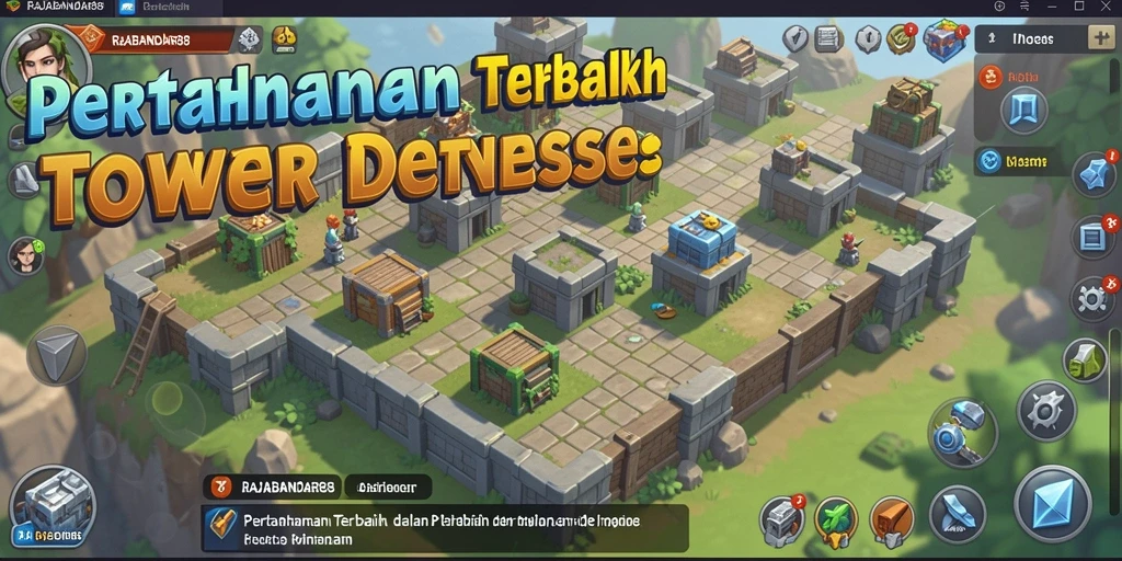 Gameplay seru dari RAJABANDAR88 dalam Tower Defense.