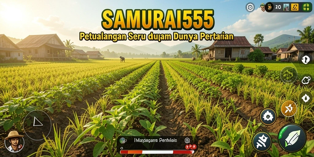 Tampilan menarik dari gameplay pertanian SAMURAI555.
