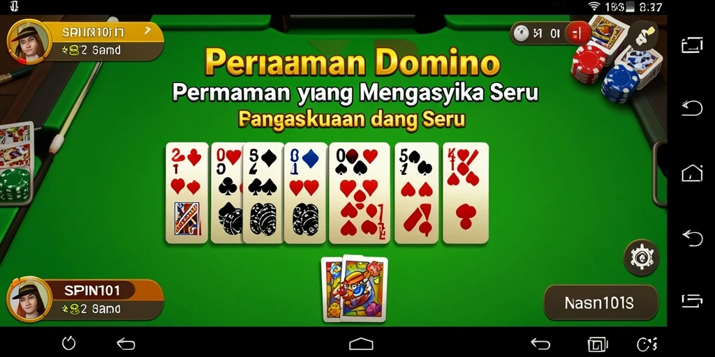 Screenshot gameplay SPIN101 yang menunjukkan aksi seru dalam permainan Domino.
