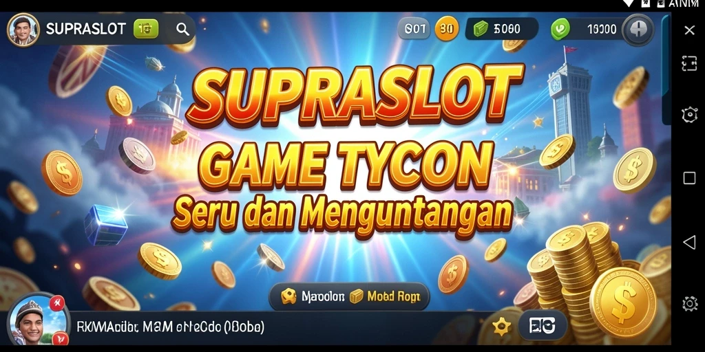 Tampilan menarik dari gameplay SUPRASLOT dalam pengelolaan bisnis.